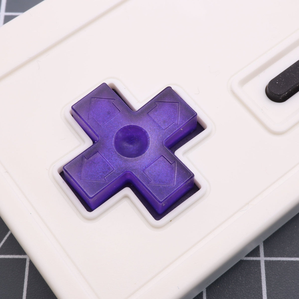 Hand cast custom resin buttons for Nintendo NES controller NES-004 (also fits Game Boy DMG-01) - Grape Candy | Lab Fifteen Co - 6