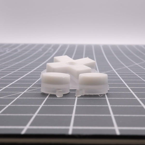 Hand cast custom resin buttons for Nintendo NES controller NES-004 (also fits Game Boy DMG-01) - Pudding Cap | Lab Fifteen Co