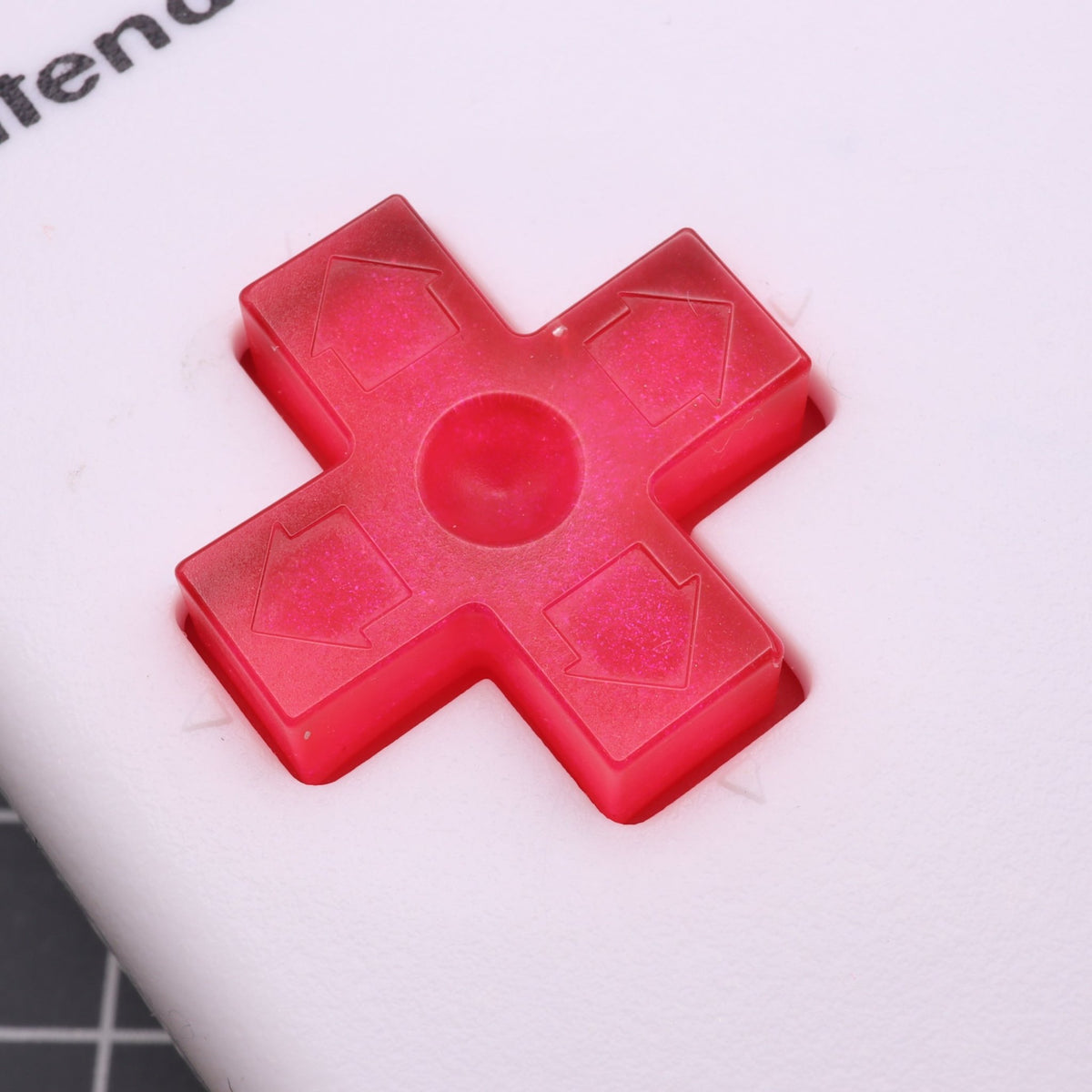 Hand cast custom resin buttons for Nintendo NES controller NES-004 (also fits Game Boy DMG-01) - Raspberry Candy | Lab Fifteen Co - 5