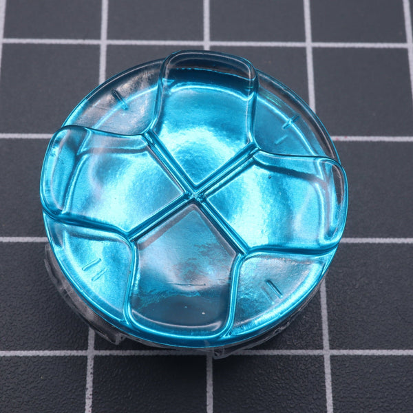 Hand cast custom resin buttons for Sega Game Gear - Chrome blue | Lab Fifteen Co - 2