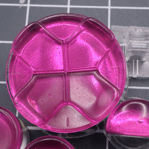 Hand cast custom resin buttons for Sega Game Gear - Chrome pink | Lab Fifteen Co - 2