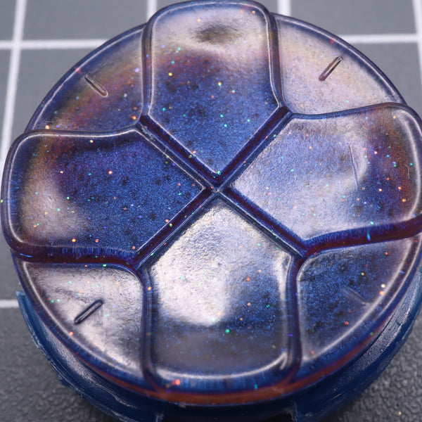 Hand cast custom resin buttons for Sega Game Gear - Cosmic blue | Lab Fifteen Co - 2