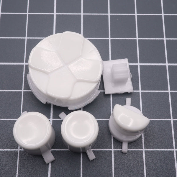 Hand cast custom resin buttons for Sega Game Gear - Glow in the dark Aqua | Lab Fifteen Co - 2