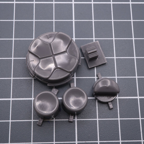 Hand cast custom resin buttons for Sega Game Gear - Japan light grey | Lab Fifteen Co - 1