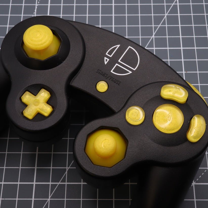 Hand cast custom resin buttons set for Nintendo GameCube - Lemon candy [NGC] | Lab Fifteen Co - 4