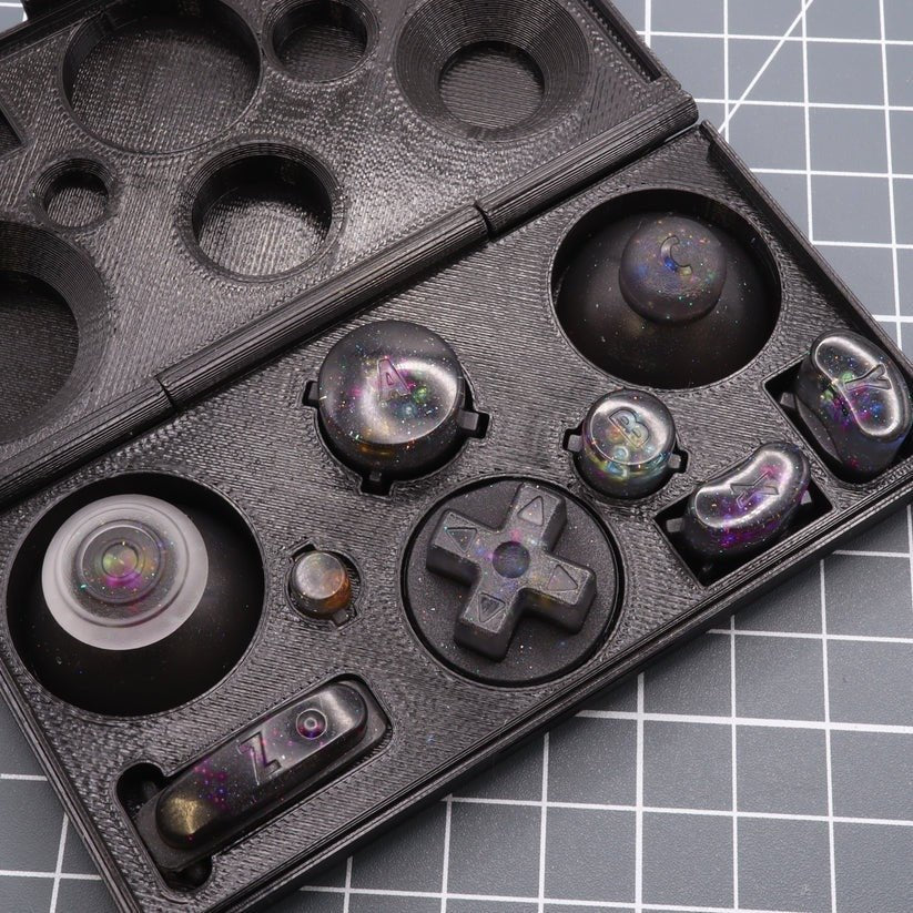 Hand cast custom resin buttons set for Nintendo GameCube - Solar system [NGC] | Lab Fifteen Co - 11
