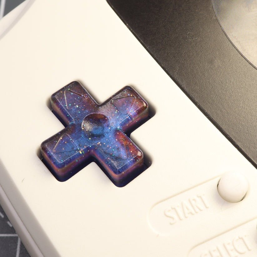 Cosmic Button Game boy Advance custom resin buttons hand made - Cosmic blue | Lab ...