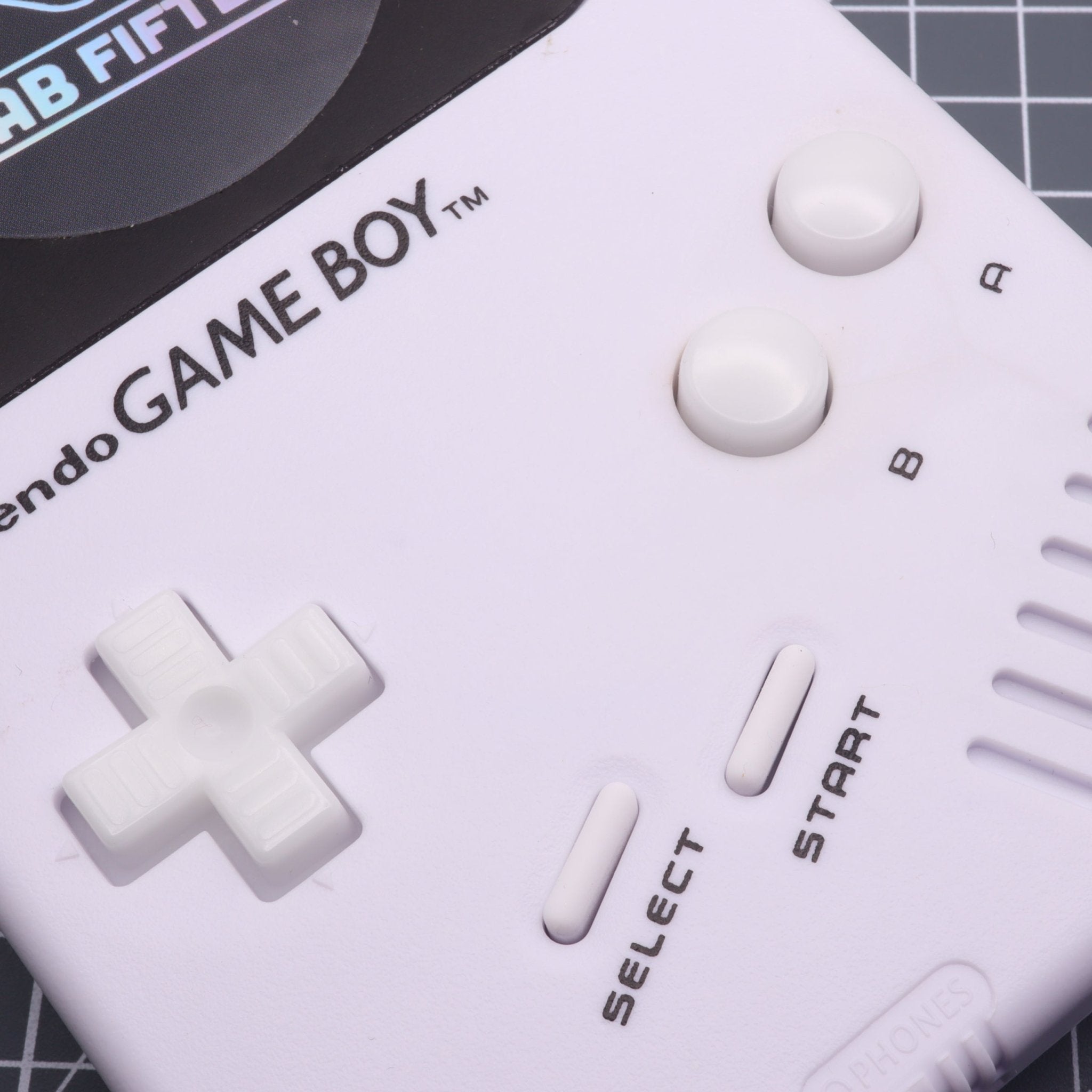 Hand cast resin buttons for Nintendo Game Boy Original DMG-01 (Game Boy Classic) - Glow in the dark aqua | Lab Fifteen Co - 8