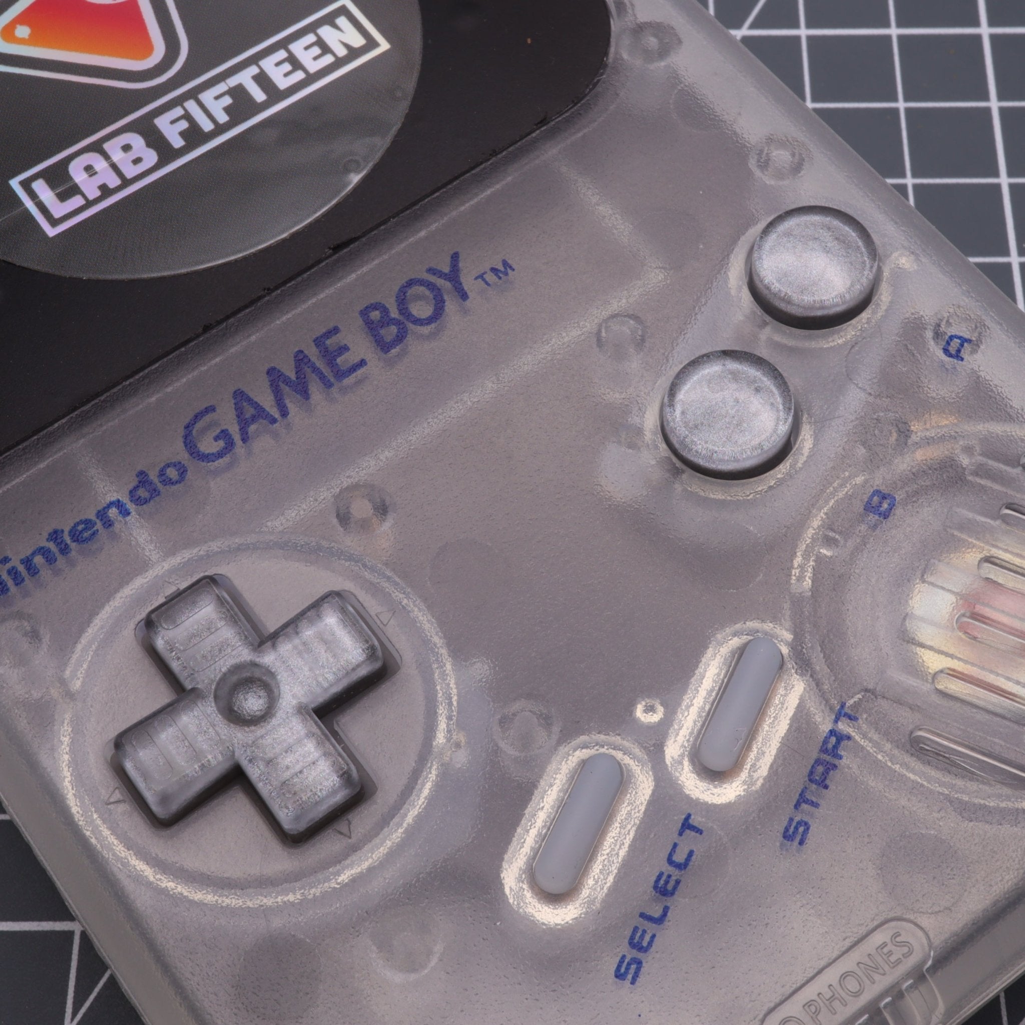 Hand cast resin buttons for Nintendo Game Boy Original DMG-01 (Game Boy Classic) - Metallic silver | Lab Fifteen Co - 8