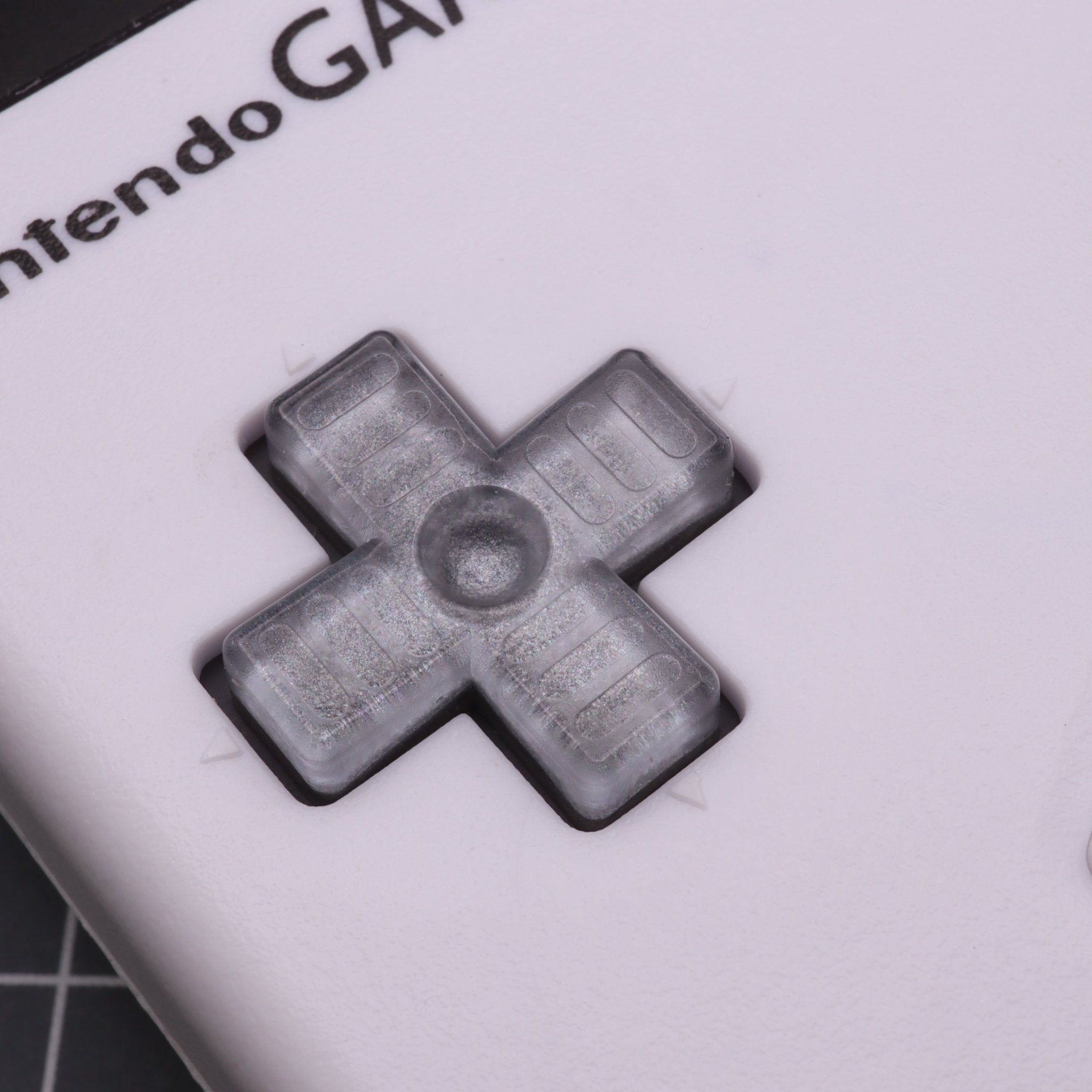 Hand cast resin buttons for Nintendo Game Boy Original DMG-01 (Game Boy Classic) - Metallic silver | Lab Fifteen Co - 4