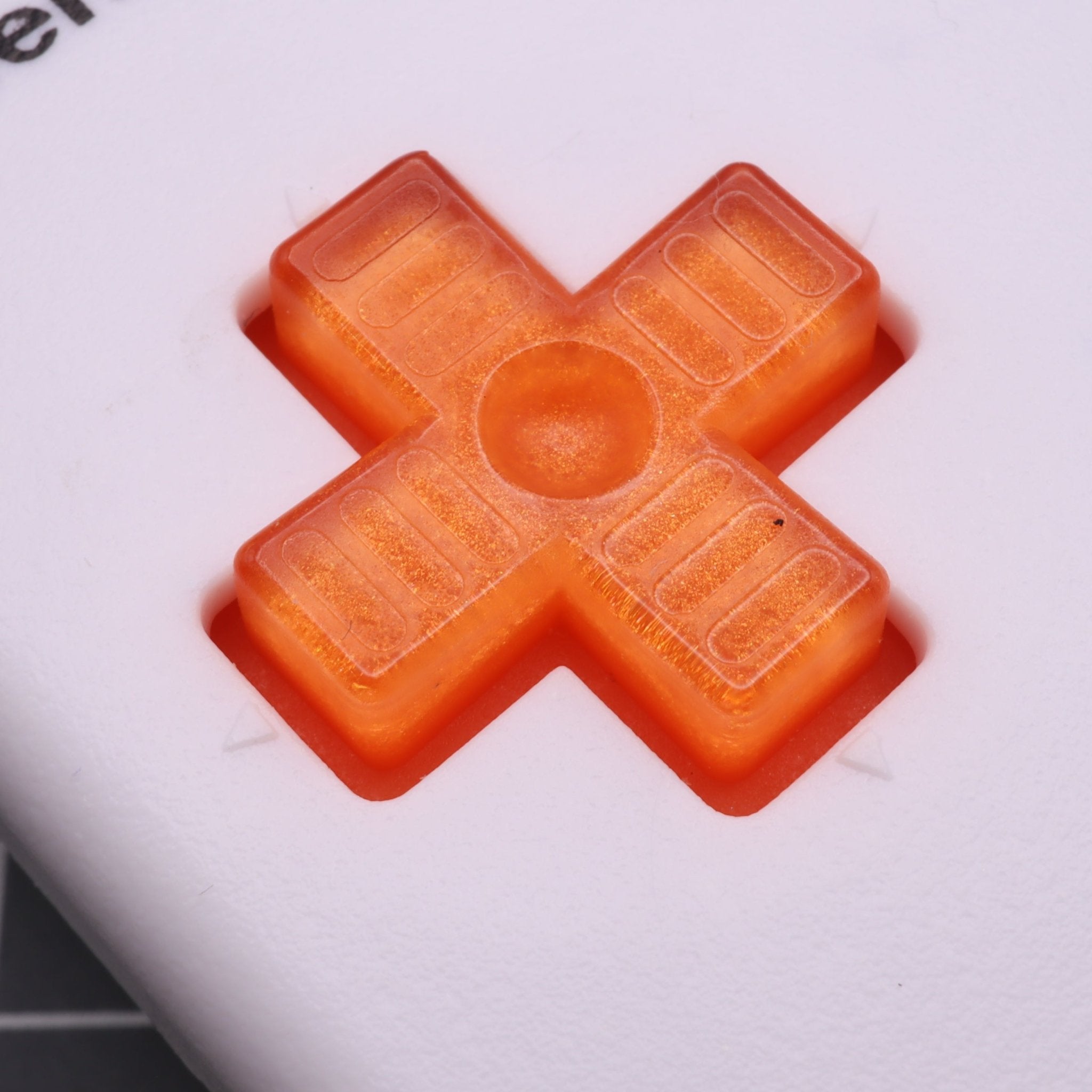 Hand cast resin buttons for Nintendo Game Boy Original DMG-01 (Game Boy Classic) - Orange candy | Lab Fifteen Co - 5