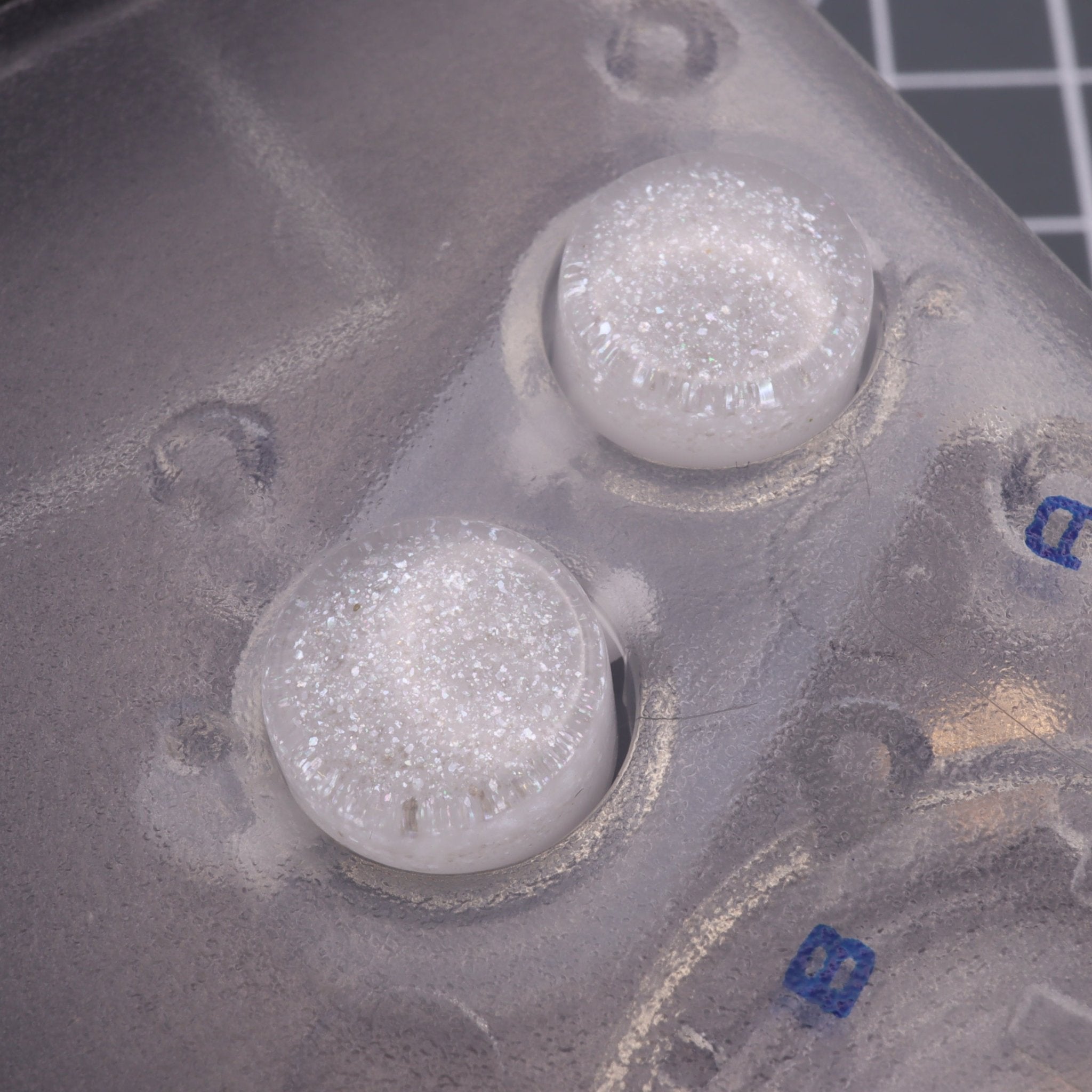 Hand cast resin buttons for Nintendo Game Boy Original DMG-01 (Game Boy Classic) - Pearl white | Lab Fifteen Co - 9