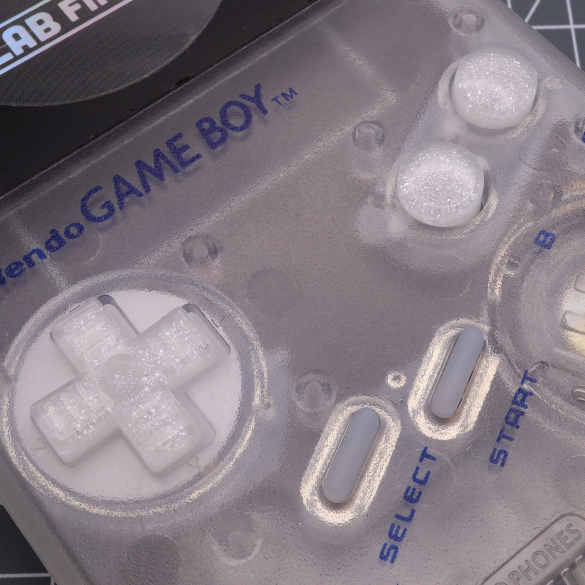 Hand cast resin buttons for Nintendo Game Boy Original DMG-01 (Game Boy Classic) - Pearl white | Lab Fifteen Co - 8