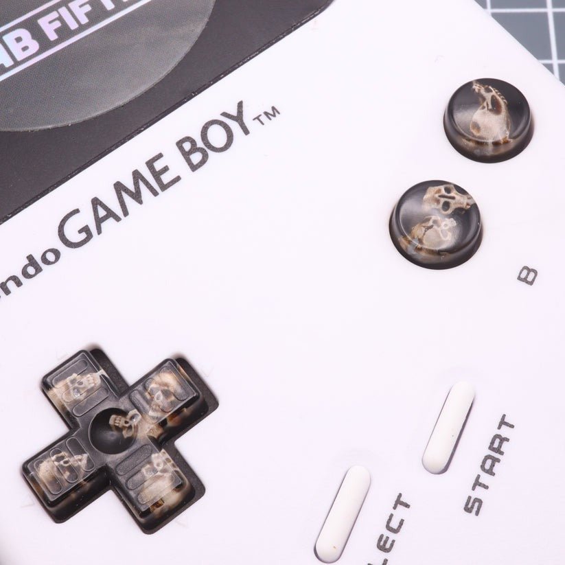 Hand cast resin buttons for Nintendo Game Boy Original DMG - 01 (Game Boy Classic) - Skulls | Lab Fifteen Co - 5