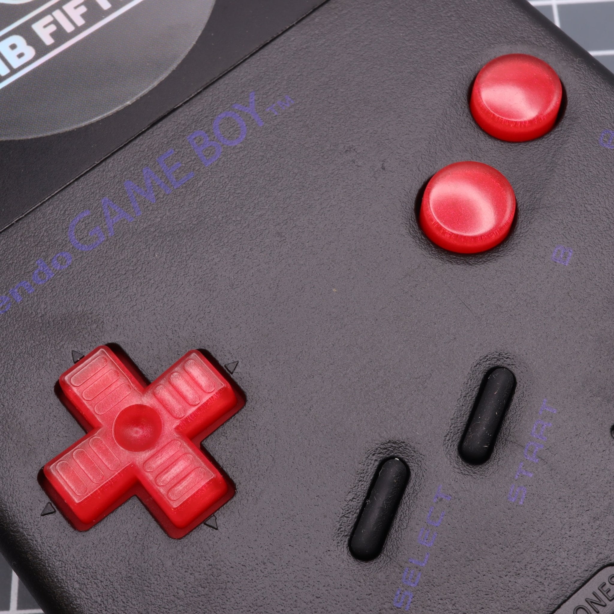 Hand cast resin buttons for Nintendo Game Boy Original DMG-01 (Game Boy Classic) - Strawberry candy | Lab Fifteen Co - 6