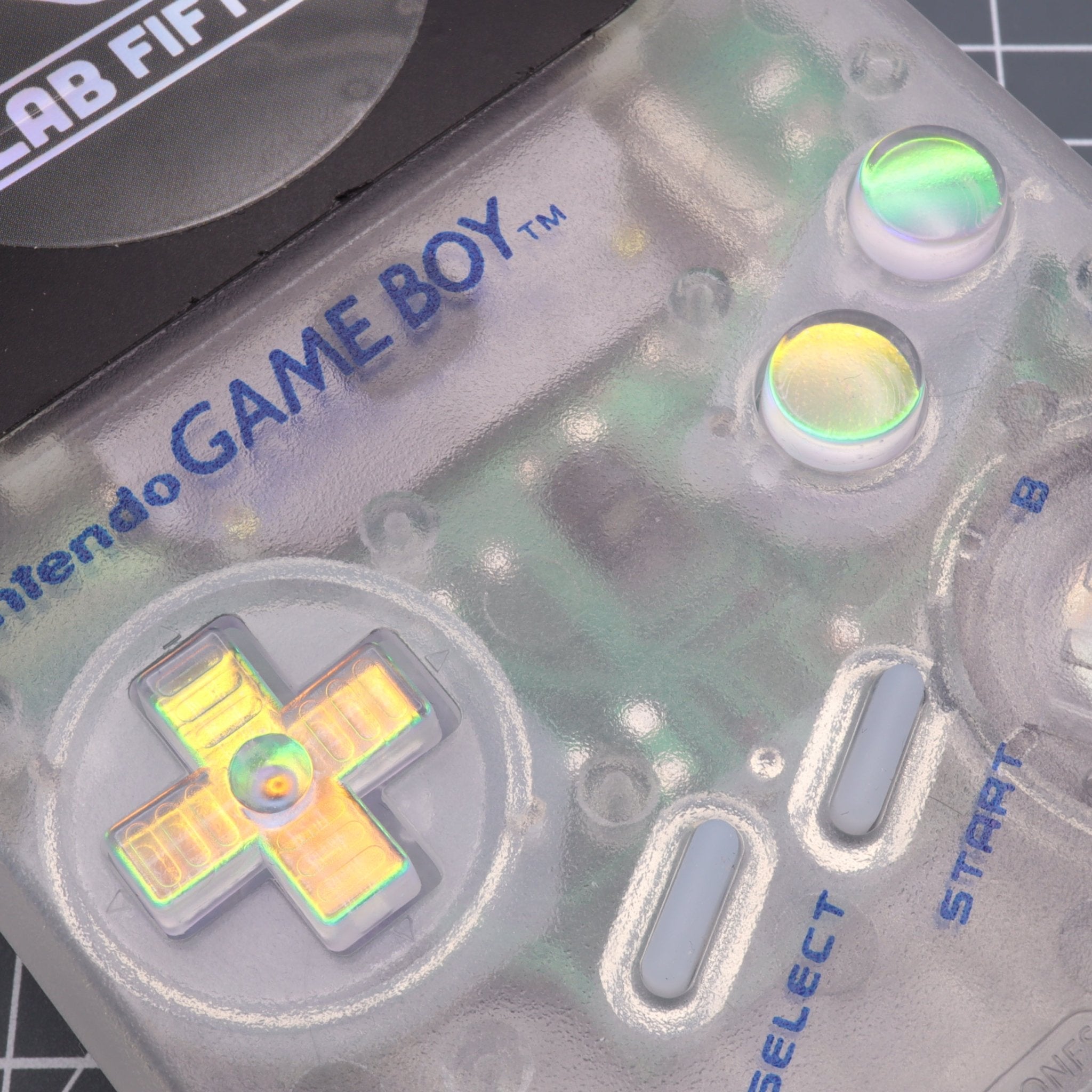 Hand cast resin buttons for Nintendo Game Boy Original DMG-01 (Game Boy Classic) - Sunset opal | Lab Fifteen Co - 8