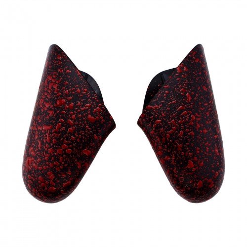 Handle grips for Nintendo Switch Pro controller Left & Right shell replacement - 3D Splashing Red & Black | ZedLabz