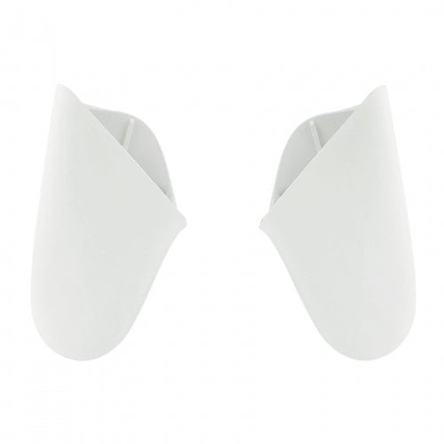 Handle grips for Nintendo Switch Pro controller Left & Right shell soft touch finish replacement - White | ZedLabz