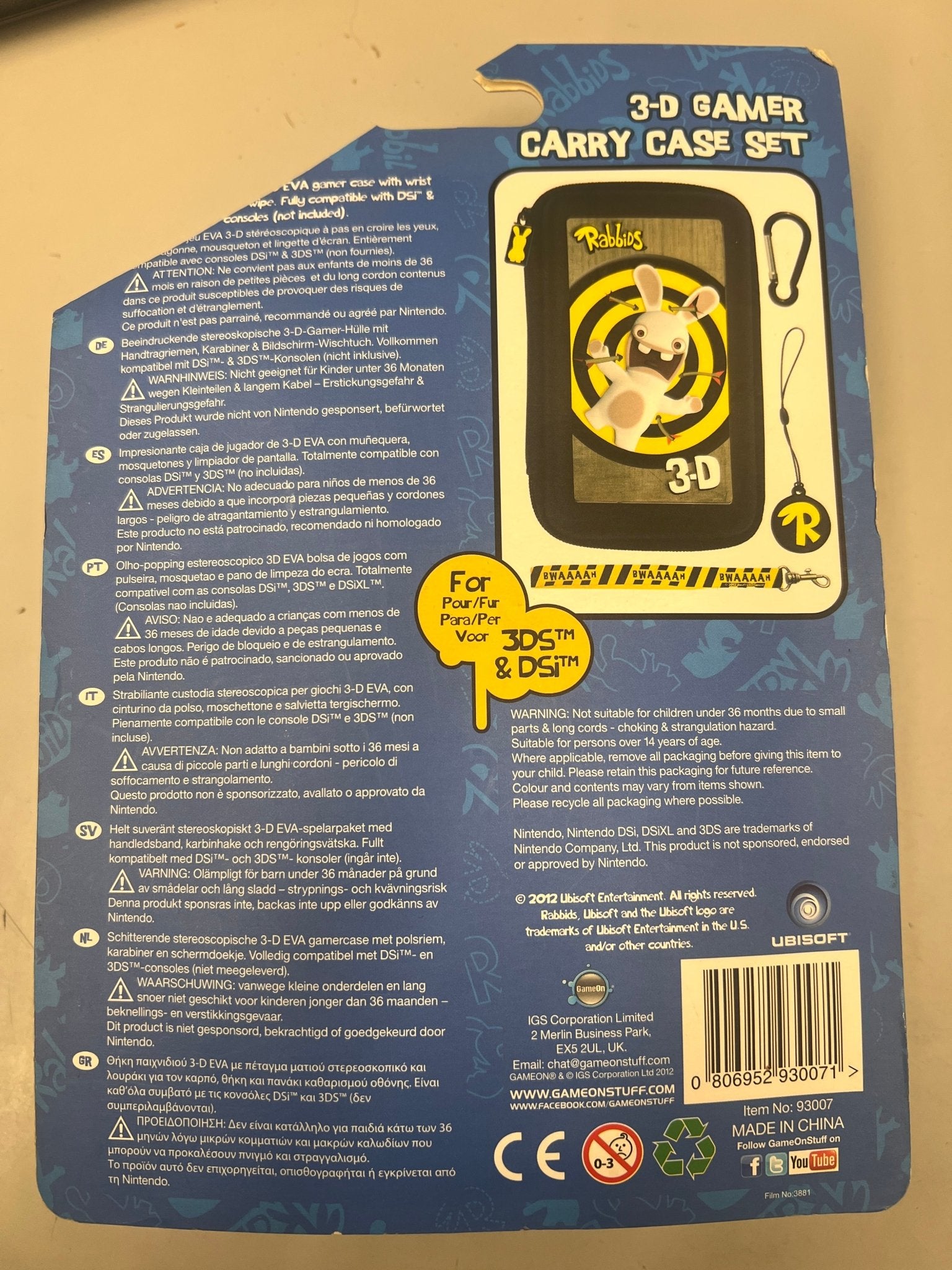 Hard Travel bag for 3DS / DSi Rabbids clearance damaged packaging - 2