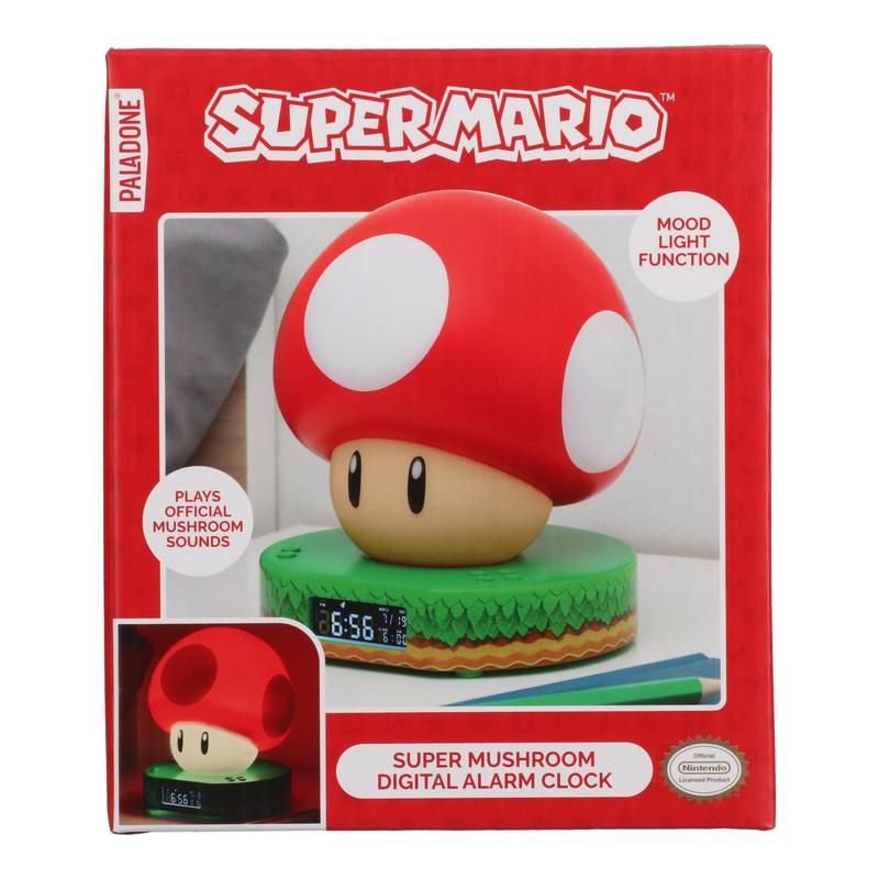 Super Mario Super Mushroom Digital Alarm Clock | Paladone