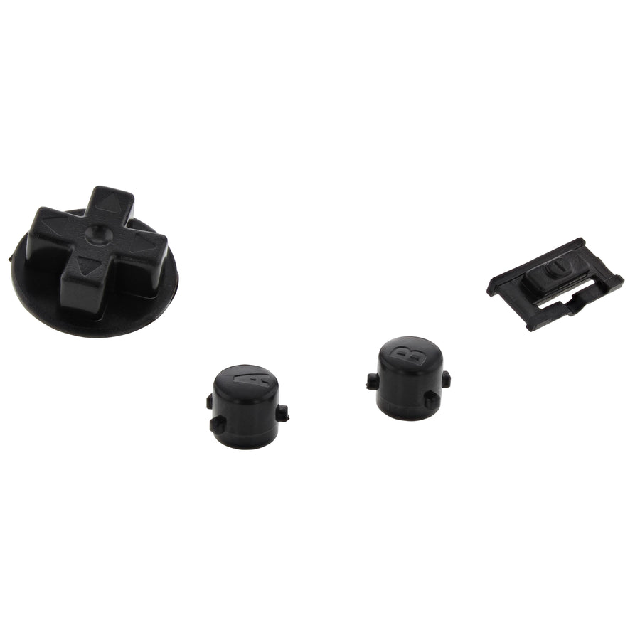 Replacement Button Set For Nintendo Game Boy Advance - Black | ZedLabz