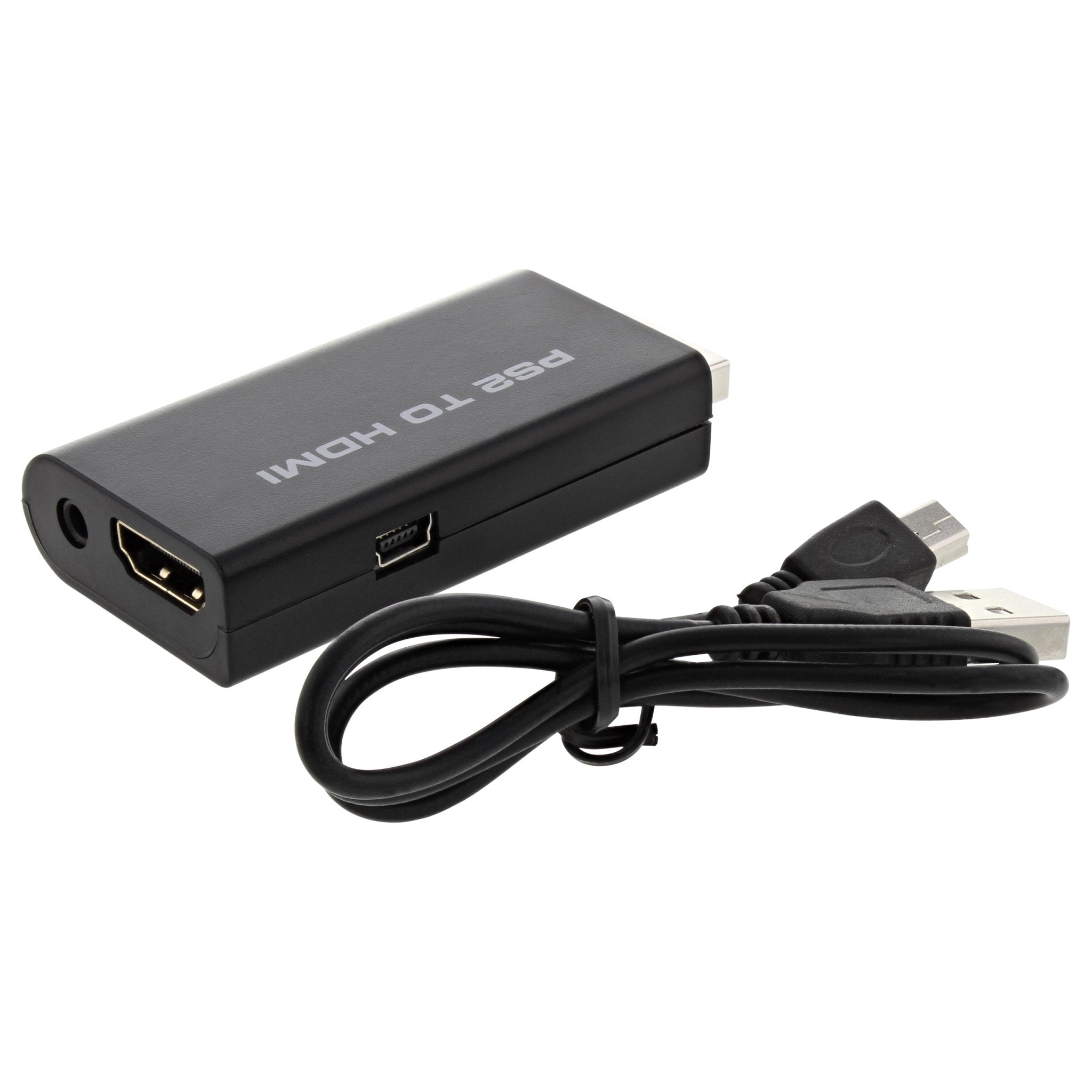 HDMI adapter for Sony PS2 PlayStation 2 console - black | ZedLabz - 3
