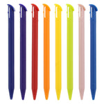 Rainbow stylus set for New 3DS XL Nintendo (2015 model) slot in replacement pen - 8 pack Multi Colour | ZedLabz