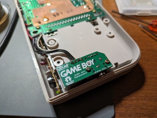 Headphone jack replacement PCB for Game Boy original DMG 3.5mm port socket | OSH - 5