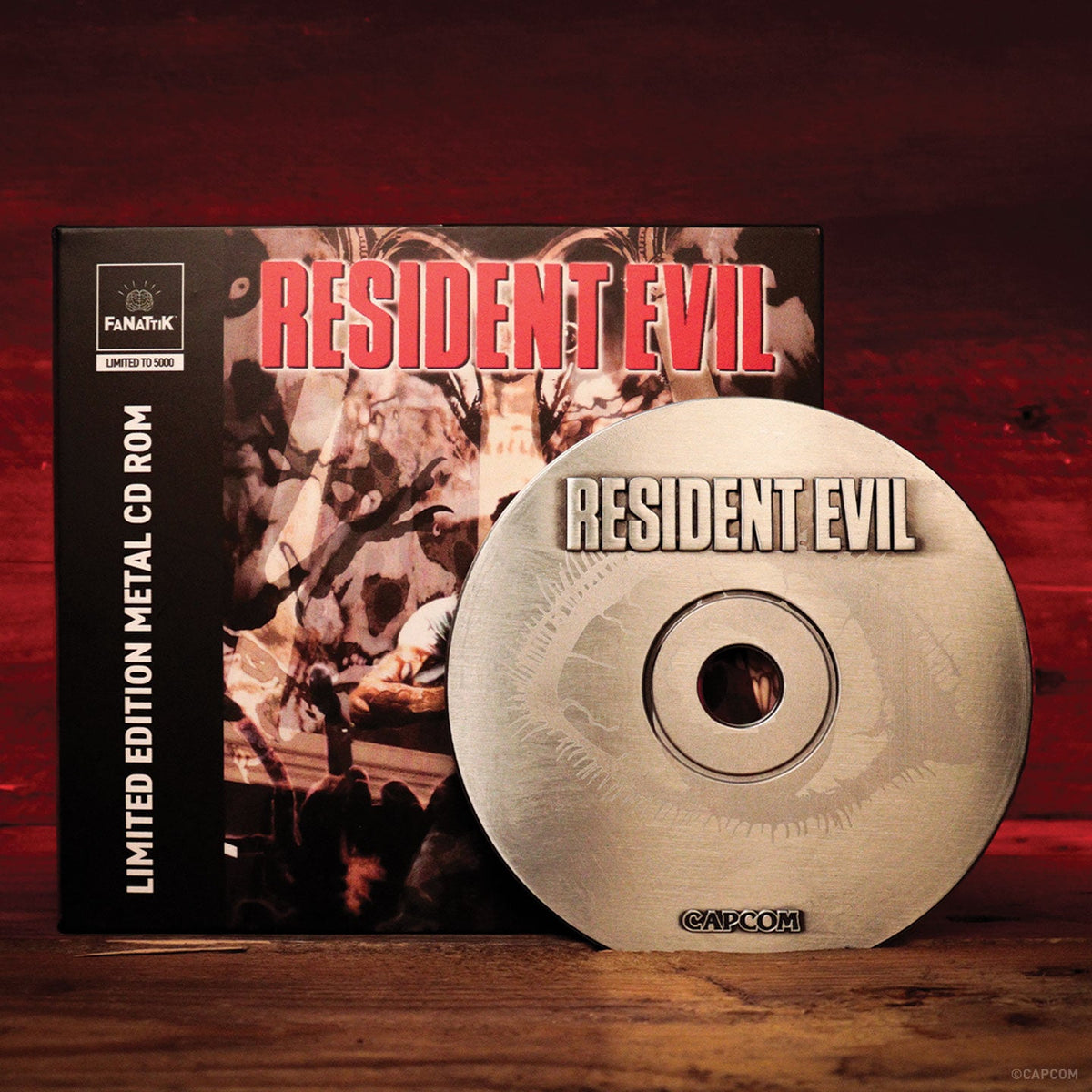 Resident Evil 30th Anniversary Limited Edition Metal CD-ROM Collectible | Fanattik