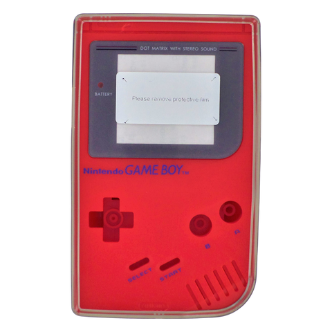 Protective TPU case for Nintendo Game Boy DMG-01 Console - Clear Black | ZedLabz