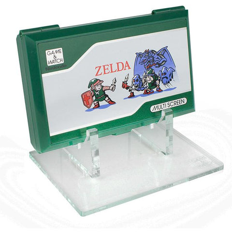 Display stand for Nintendo Game & Watch Multi Screen console - Crystal Clear | Rose Colored Gaming