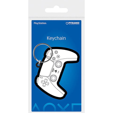 PlayStation official keyring PS5 Controller PVC Keychain | Pyramid
