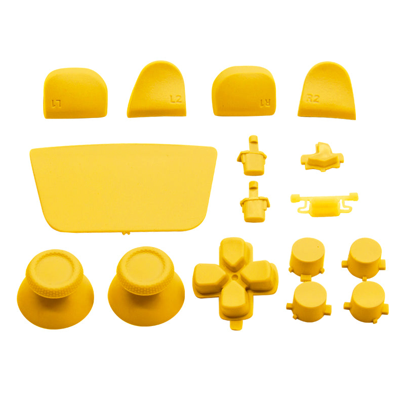 Full Button Set For Sony PS5 Controllers - Yellow | ZedLabz
