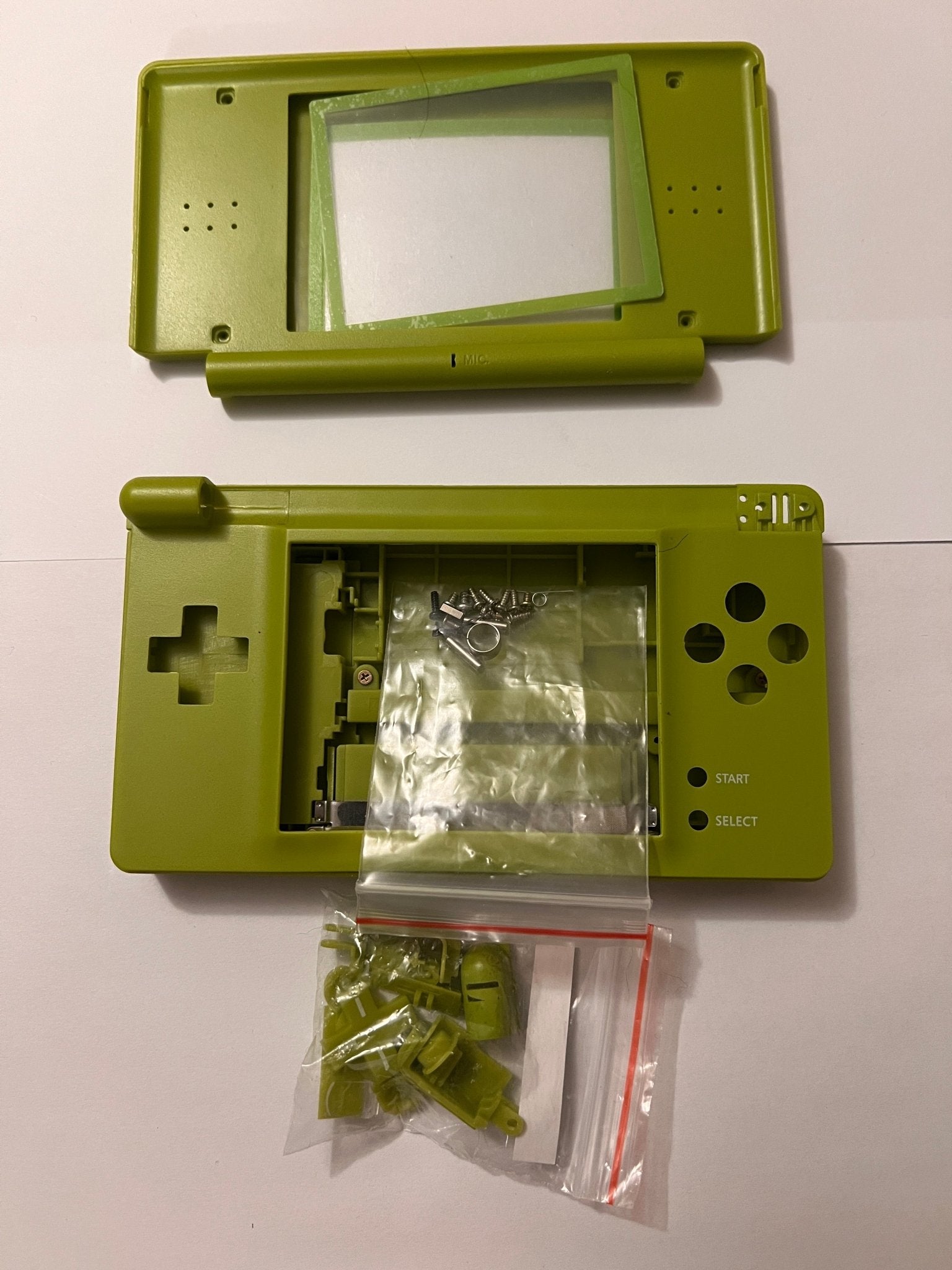 Housing shell for DS Lite 3rd party green incomplete clearance | ZedLabz - 1