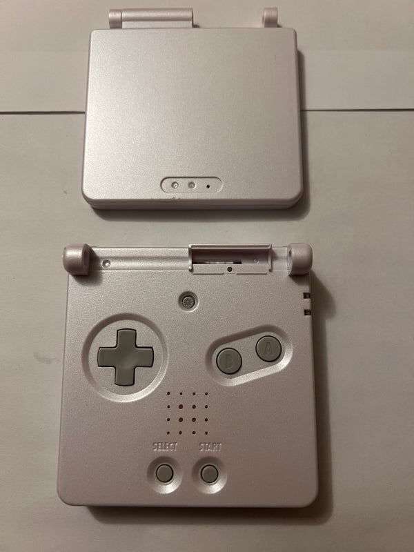 Housing shell for Game Boy Advance SP pearl white incomplete clearance - 1