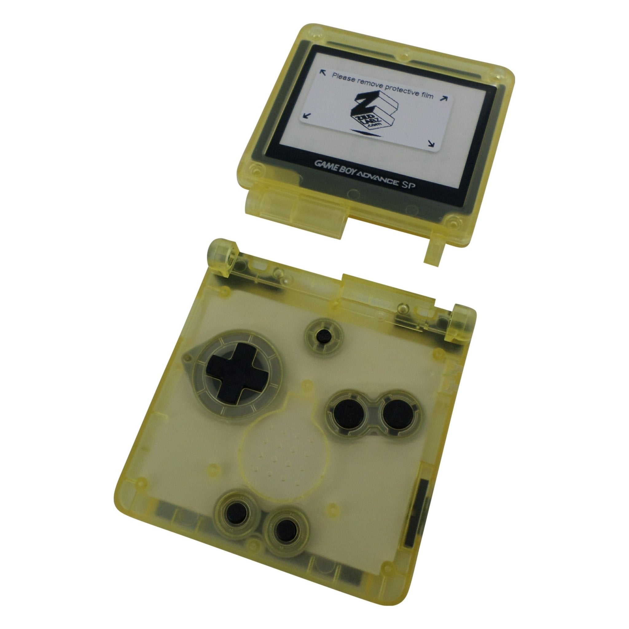 Housing shell for Nintendo Game Boy Advance SP GBA kit replacement - Clear | ZedLabz - 8