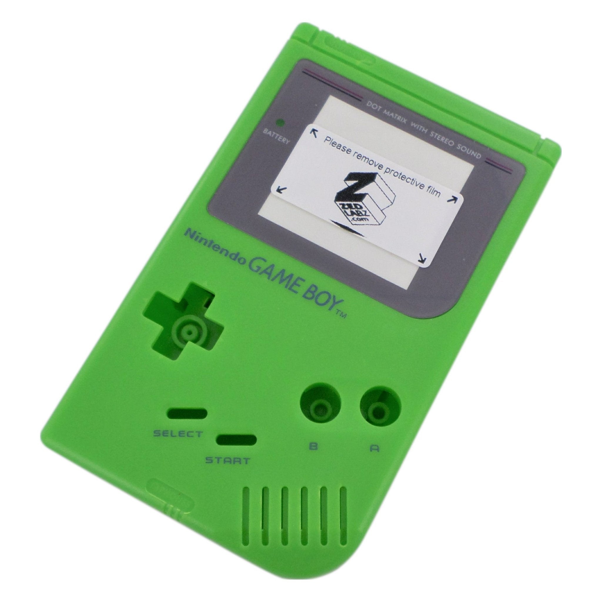Housing shell for Nintendo Game Boy DMG - 01 case repair kit replacement - Green | ZedLabz - 1