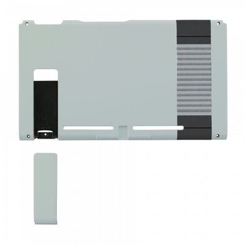 Housing shell for Nintendo Switch console back plate with kickstand soft touch - NES Classic style | ZedLabz