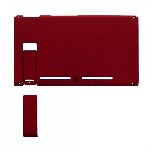 Housing shell for Nintendo Switch console back plate with kickstand soft touch - Red | ZedLabz - 1