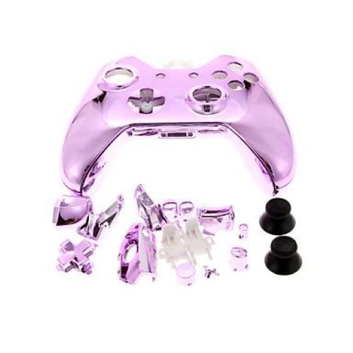 Housing shell for Xbox One controller Microsoft 1st gen 1537 full complete repair kit - Chrome Pink | ZedLabz