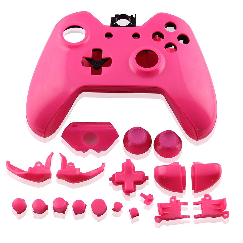 Housing shell for Xbox One controller Microsoft 1st gen 1537 full complete repair kit - Matte Pink | ZedLabz - 1