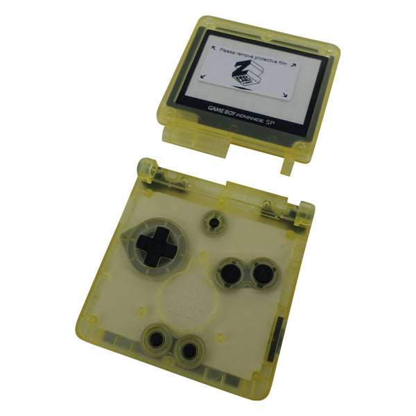 Housing shell kit for Nintendo Game Boy Advance SP GBA complete set replacement mod kit - clear yellow