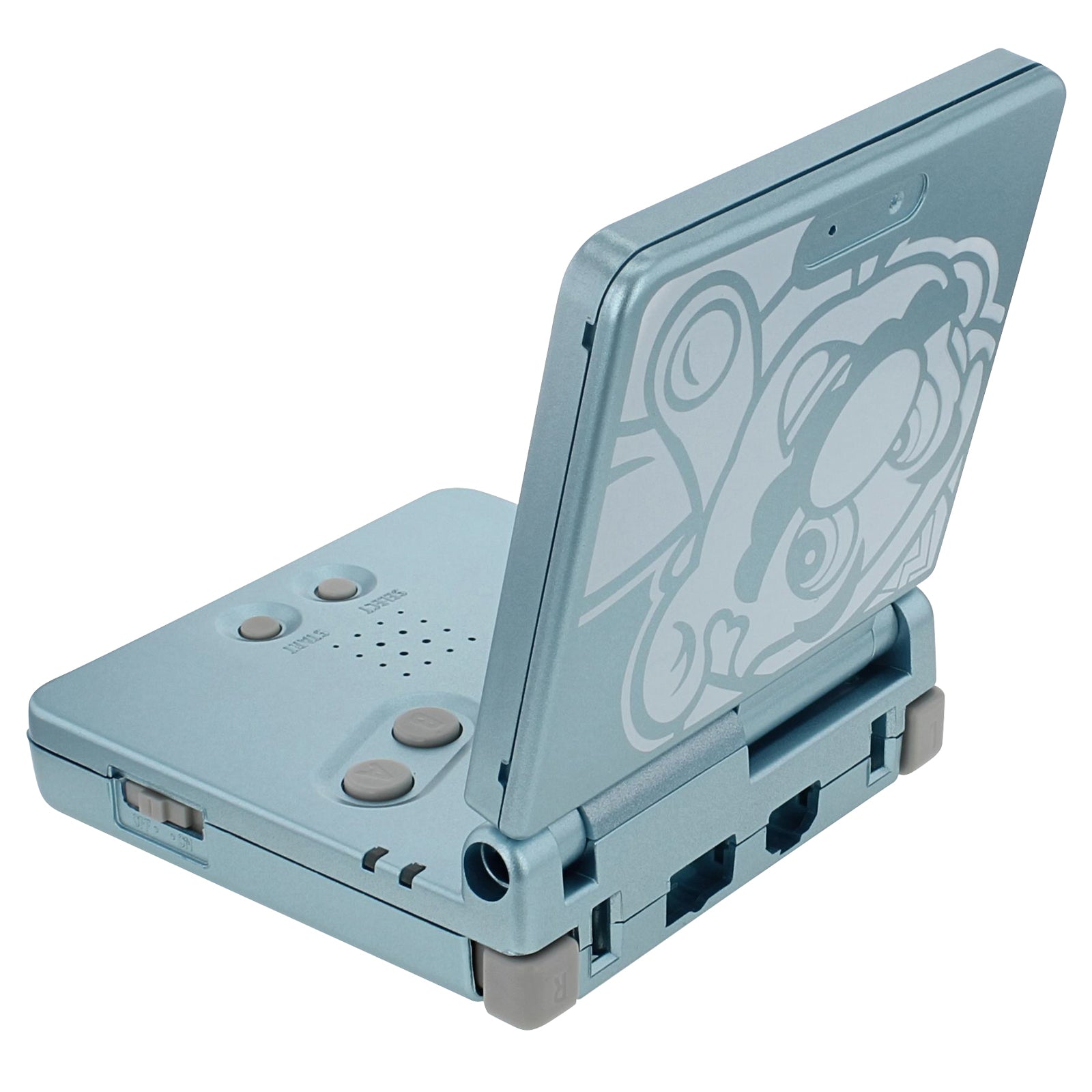 Housing shell kit for Nintendo Game Boy Advance SP Mario Edition replacement – pearl blue | ZedLabz - 3