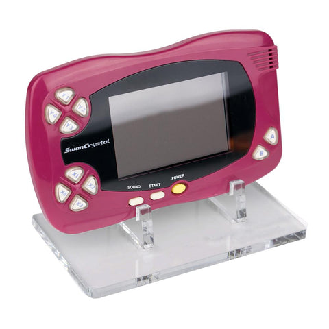 Display stand for Bandai Wonderswan SwanCrystal handheld console - Frosted Clear | Rose Colored Gaming