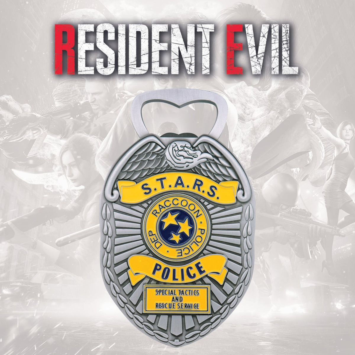 Resident Evil S.T.A.R.S. Police Badge Bottle Opener | Fanattik