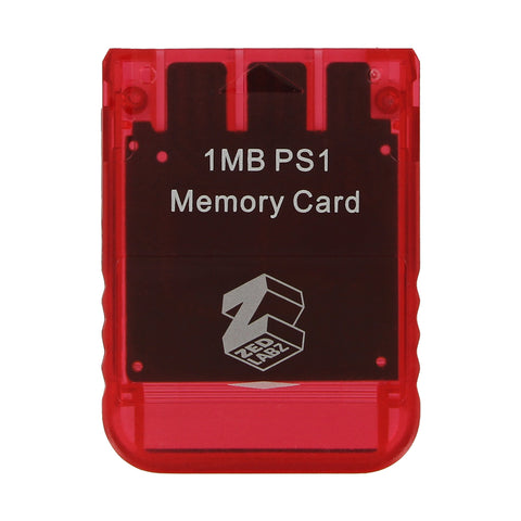 Memory card for Sony PS1 PSX PlayStation one - PS2 compatible* 1MB 15 block - Red | ZedLabz