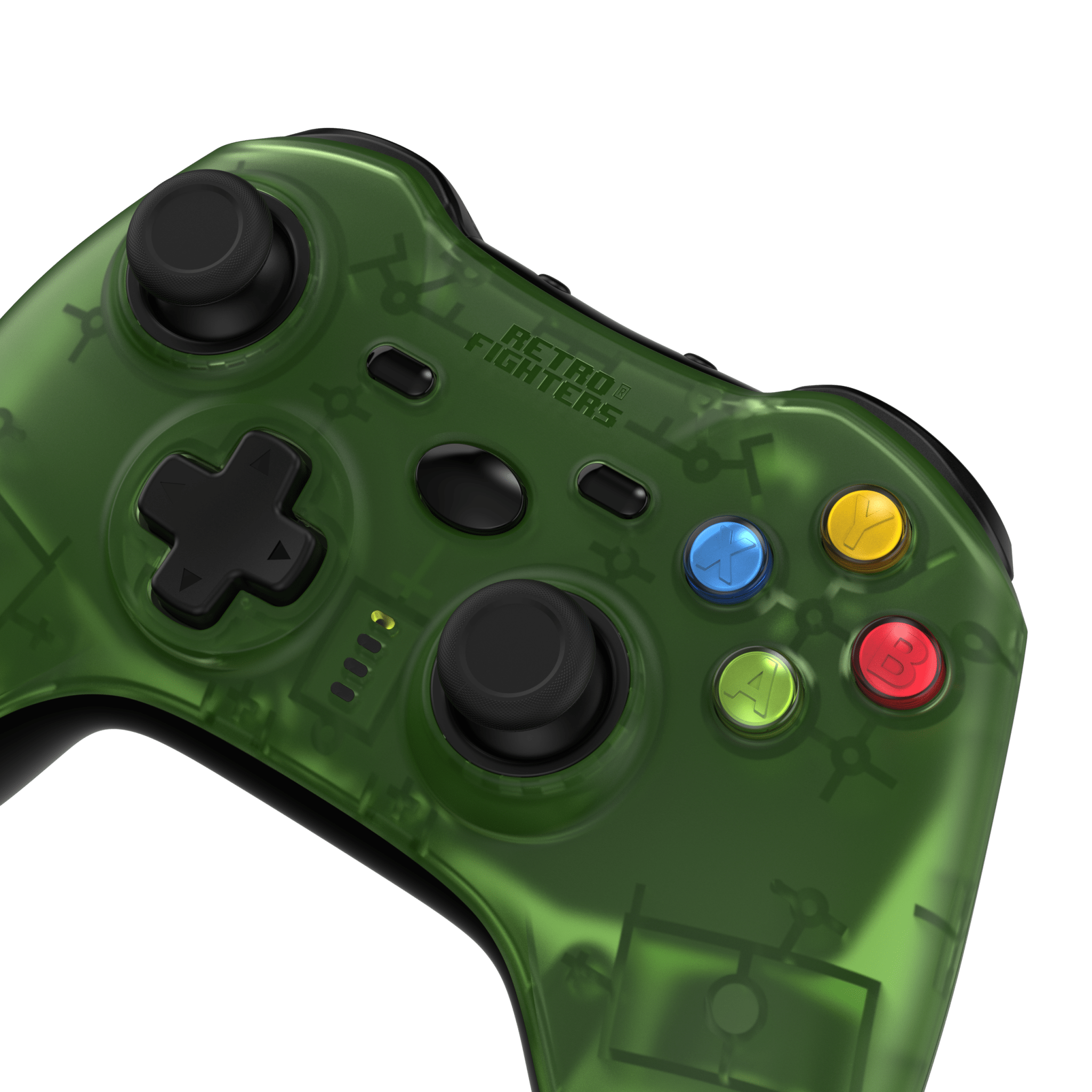 Hunter 360 wireless controller for Xbox 360 & PC - Clear Green [PRE - ORDER] | Retro Fighters - 6