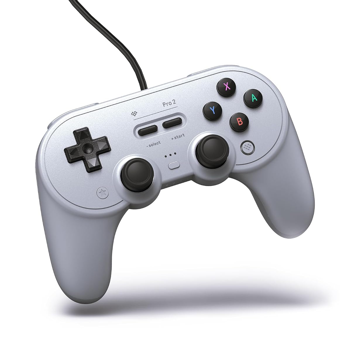 Pro 2 wired USB controller for Switch, Windows & Raspberry Pi - Grey Edition | 8BitDo