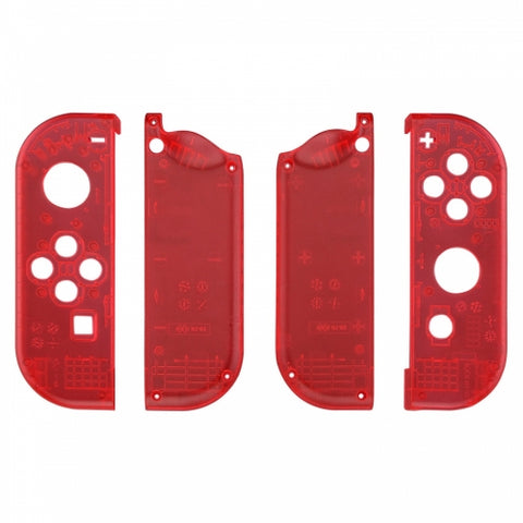 Housing shell for Nintendo Switch Joy-Con controller hard casing replacement - Transparent Red | ZedLabz