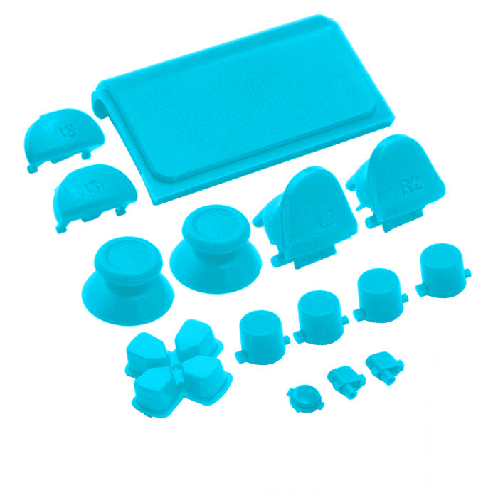 Replacement Button Set For Sony PS4 Slim Controllers - Light Blue | ZedLabz